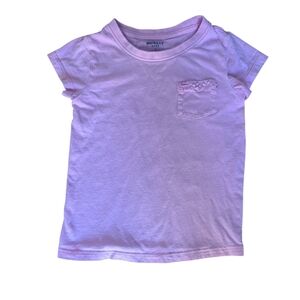 5/$15 Monkey Bars Basic Pink Girls/Kids Tee With Floral Pocket- Size 4